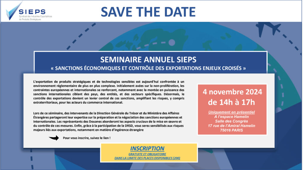 SEMINAIRE ANNUEL SIEPS 2024